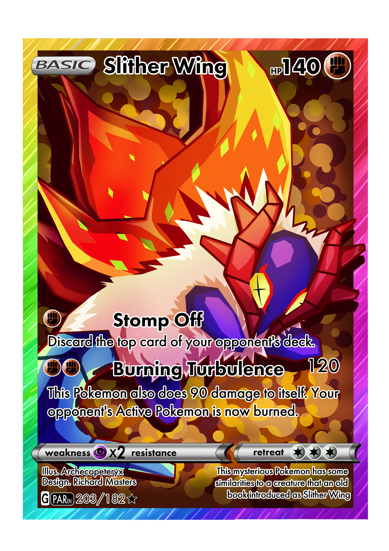 slither wing pokemon card Slither Wing Reverse Holo NM 107/182 Paradox Rift Pokemon Card