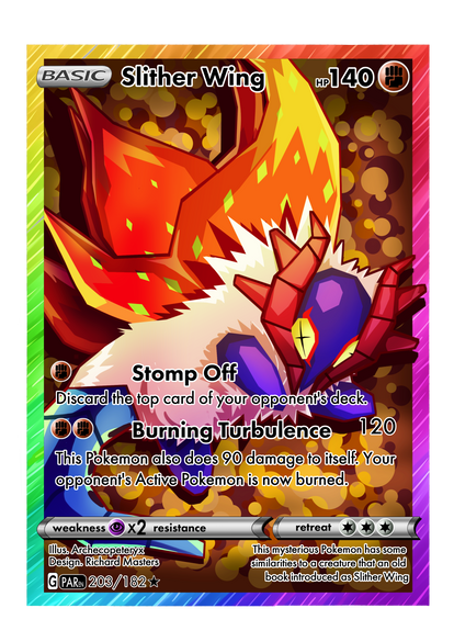 slither wing pokemon card Scarlet and Violet Paradox Rift #203/182 Illustra Rotterdam Comics Paradox Rift Singles Slither Wing Full Art Card