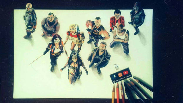 3D Drawing Suicide Squad | 12 hours