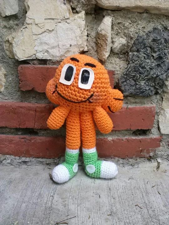 The Amazing World of Gumball-stuffed Darwin. Orange Color, with