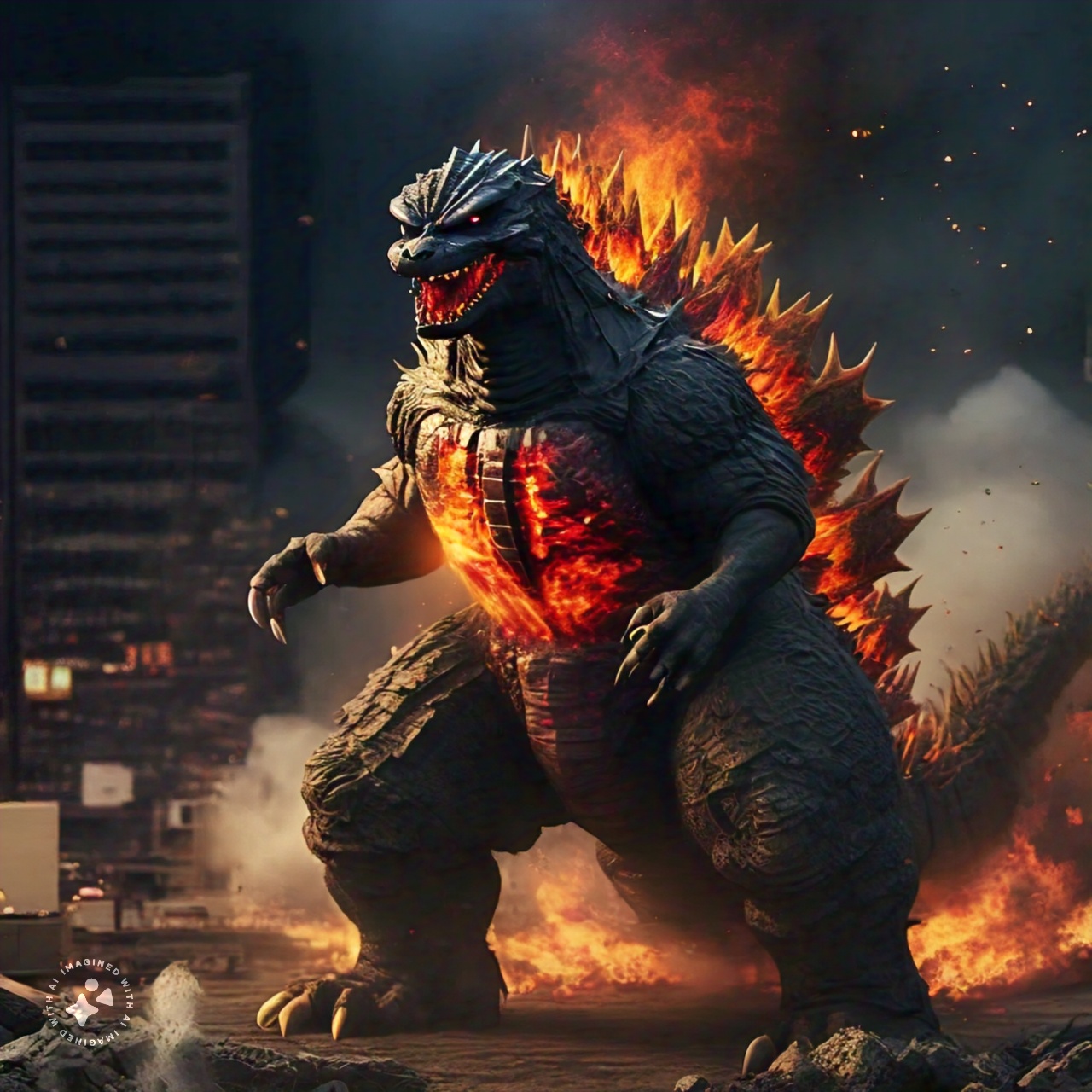 Burning Godzilla Exploding Burning Heisei Godzilla by Shefelin on DeviantArt