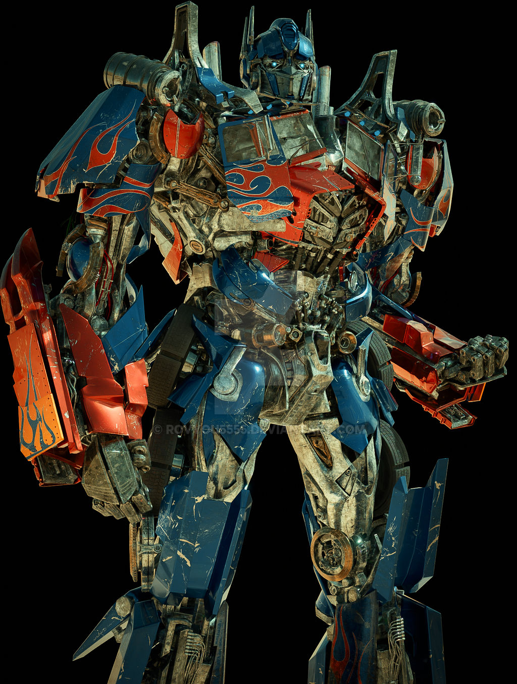 Optimus Render Updated DOTM Optimus Prime Render by Rovyou5555 on DeviantArt