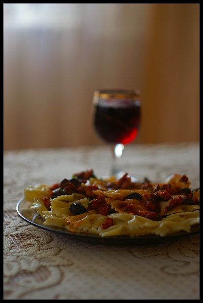 Pasta with stuff....