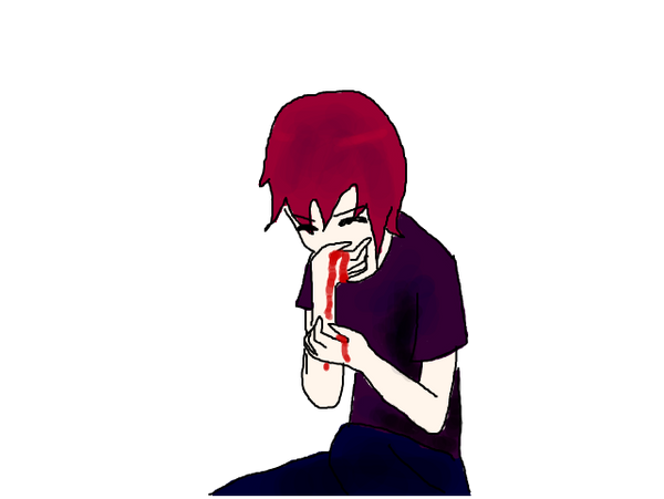 coughing up blood by XxBloodyKitsunexX on DeviantArt