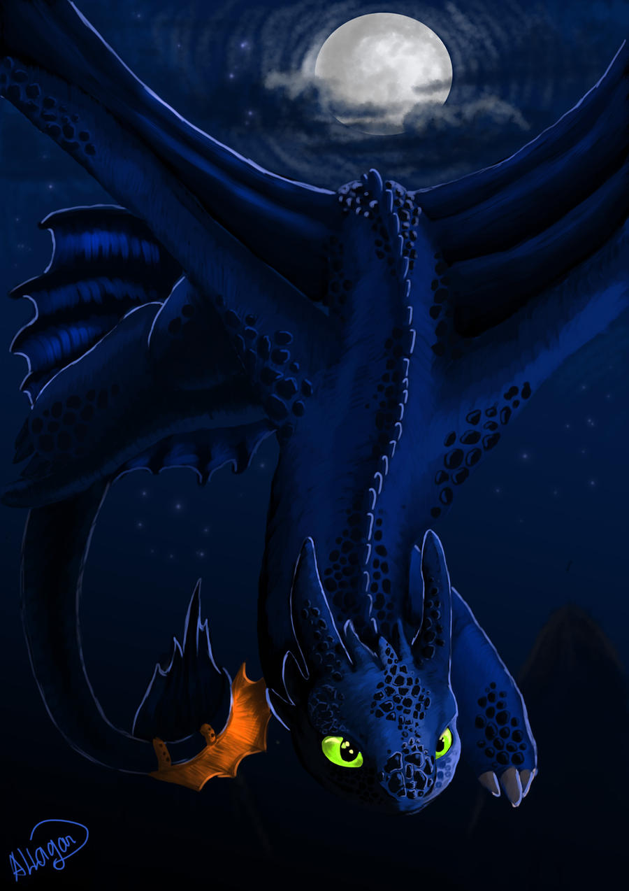 Grumpy Night Fury Night fury by Allagar on DeviantArt