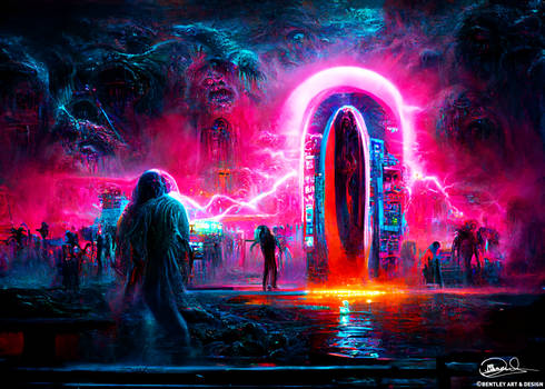 Neon Cyber Portal