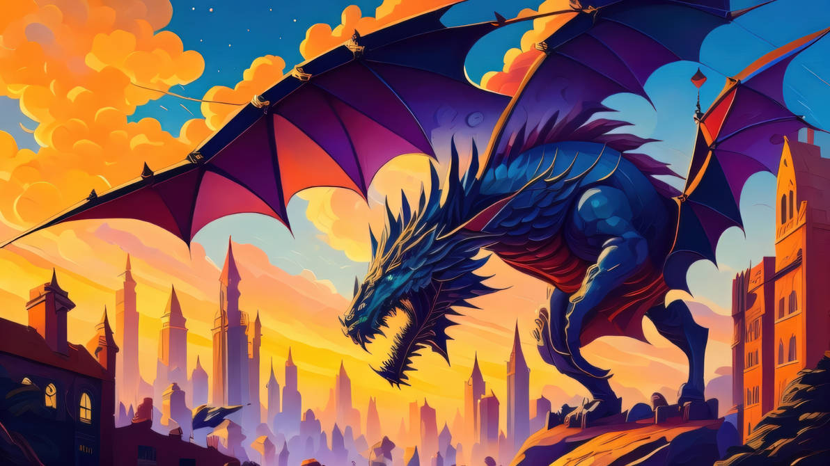 Dragon Attacking On City by Samarth716 on DeviantArt