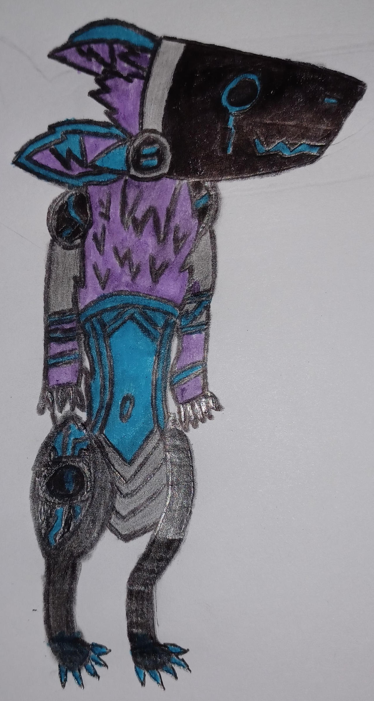 Octopus Protogen Purple ocean protogen by Wolfpup9005 on DeviantArt