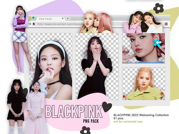 PNG PACK #80: BLACKPINK 2022 Welcoming Collection by dayaze on DeviantArt