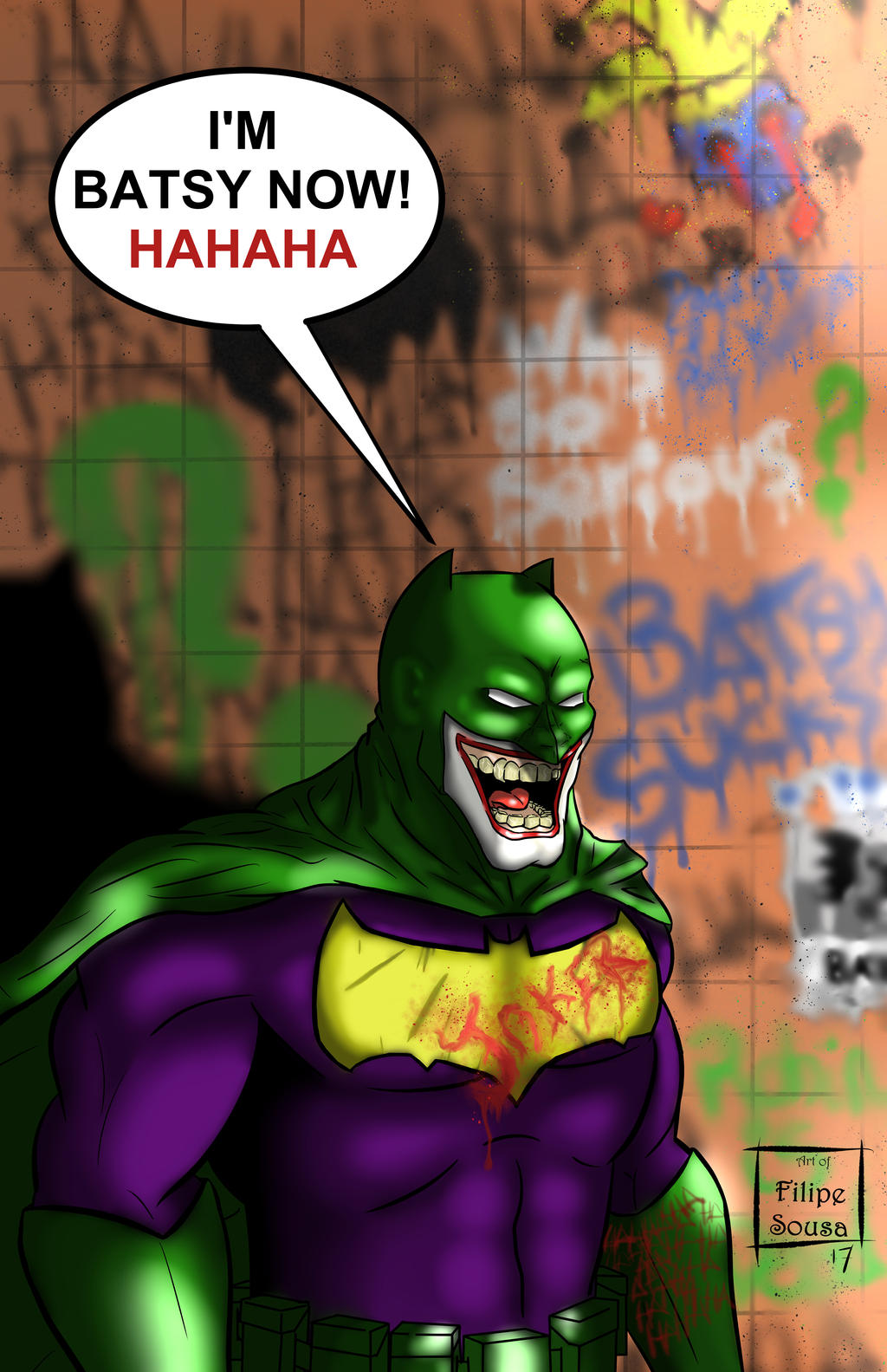 Joker The New Batsy by FilipeSousaArt on DeviantArt