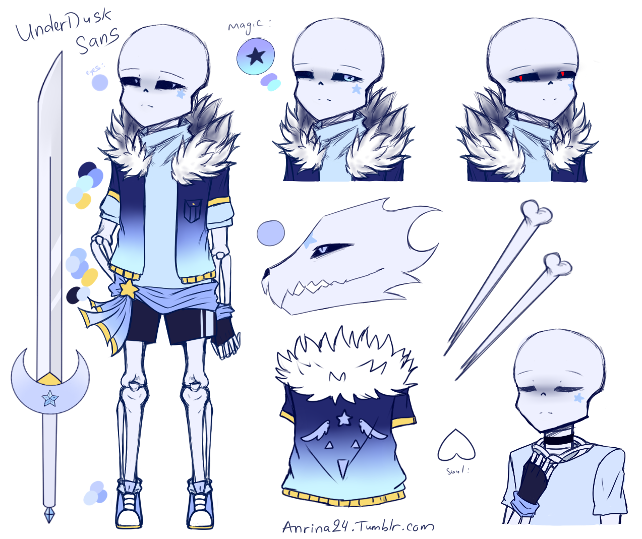 INK!Sans Ref Sheet by s-ou-l on DeviantArt