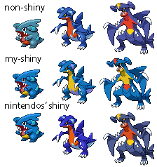 Normal Garchomp Shiny Garchomp Difference