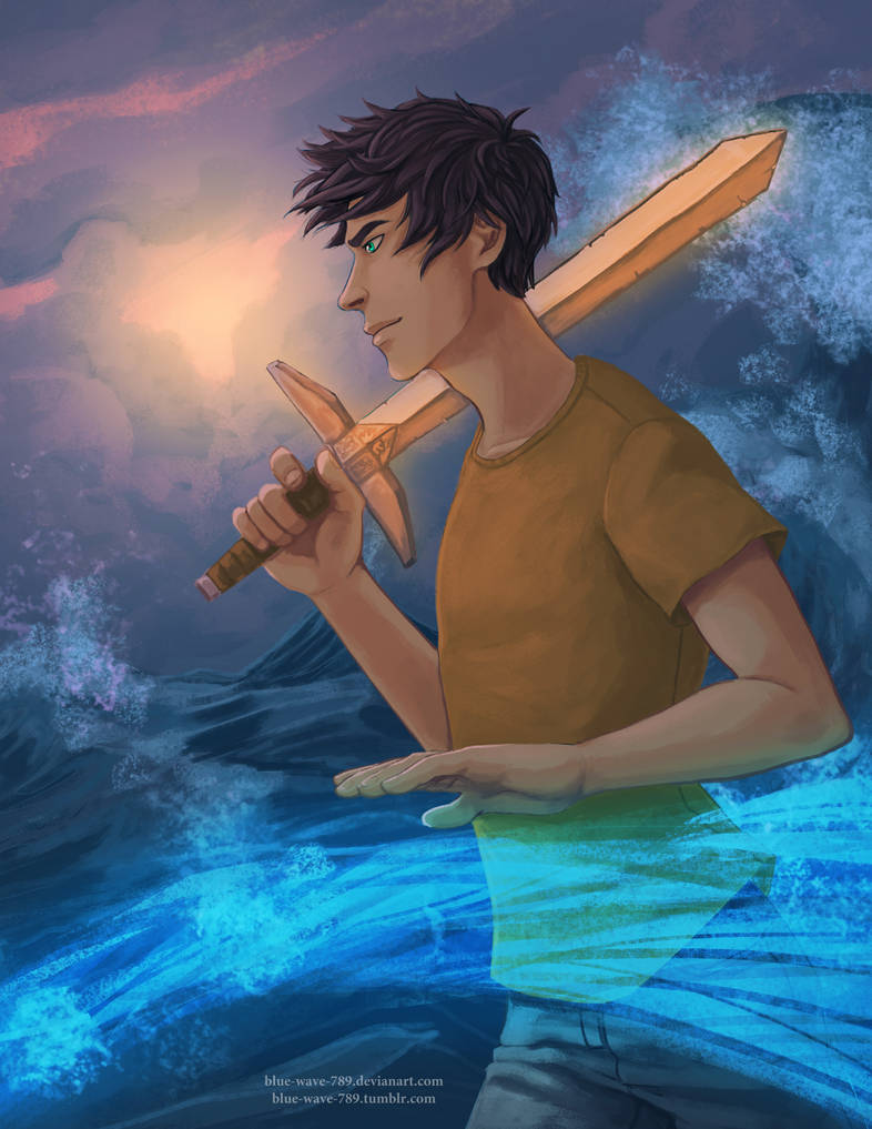 Percy Jackson Son of Poseidon by Blue Wave 789 on DeviantArt