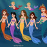 Queen Athena and seven daughters