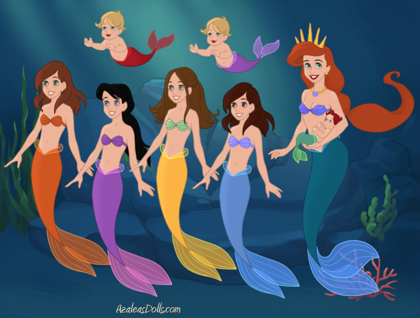 AzaleasDolls MermaidScene - Disney Mothers by CheshireScalliArt on  DeviantArt