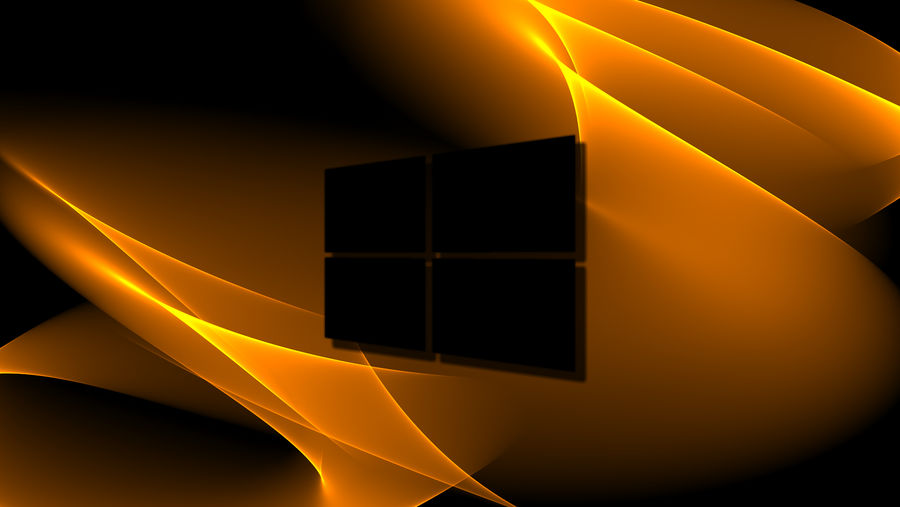 Windows logo Black Orange Curves by AcidicMind on DeviantArt