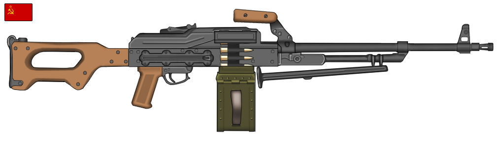 PK Machine gun (PKM) by Altegore on DeviantArt