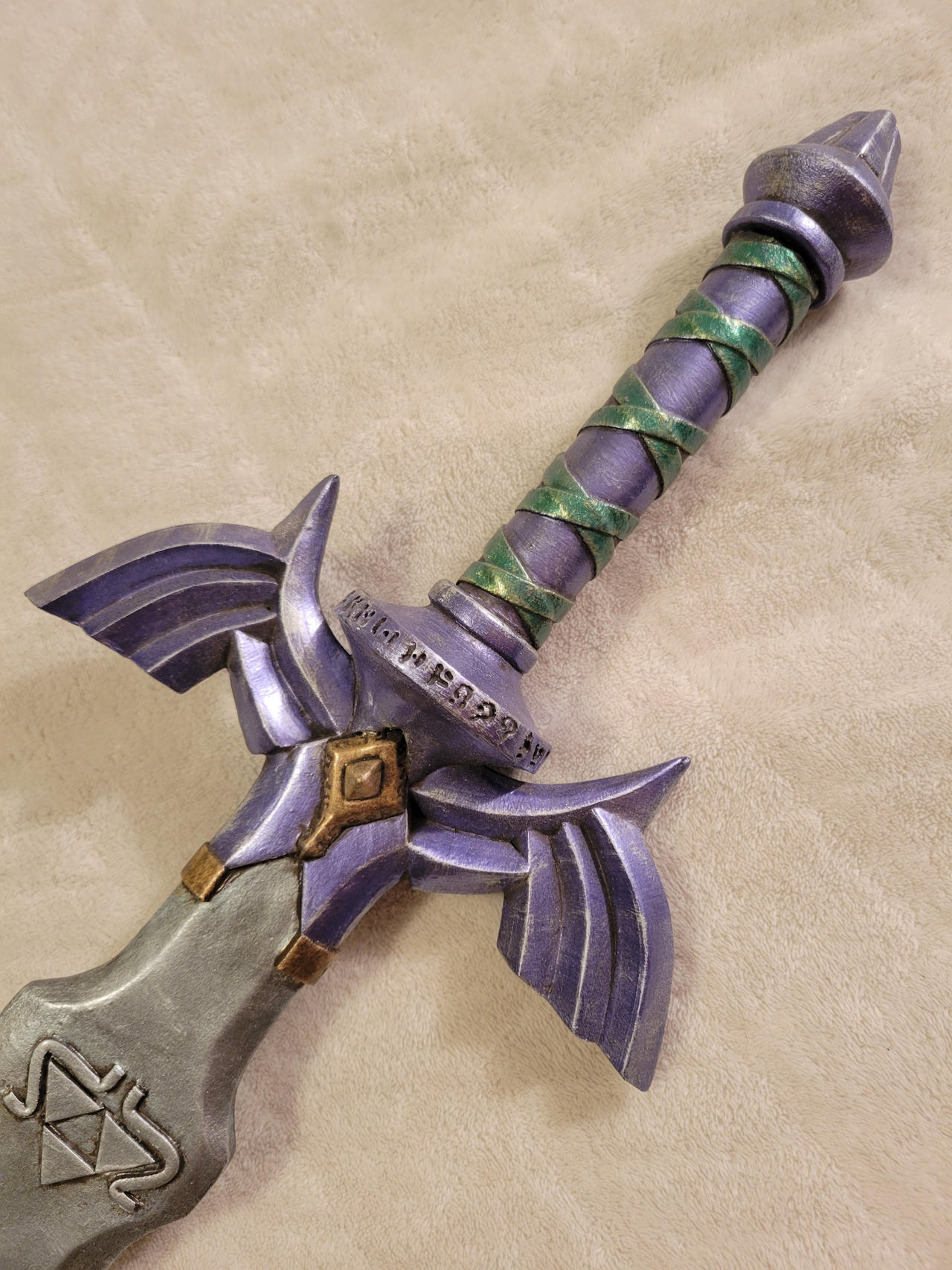 Sword Custom Handle Legend of Zelda Master Sword handle closeup by GrassrootsTheGreen on ...