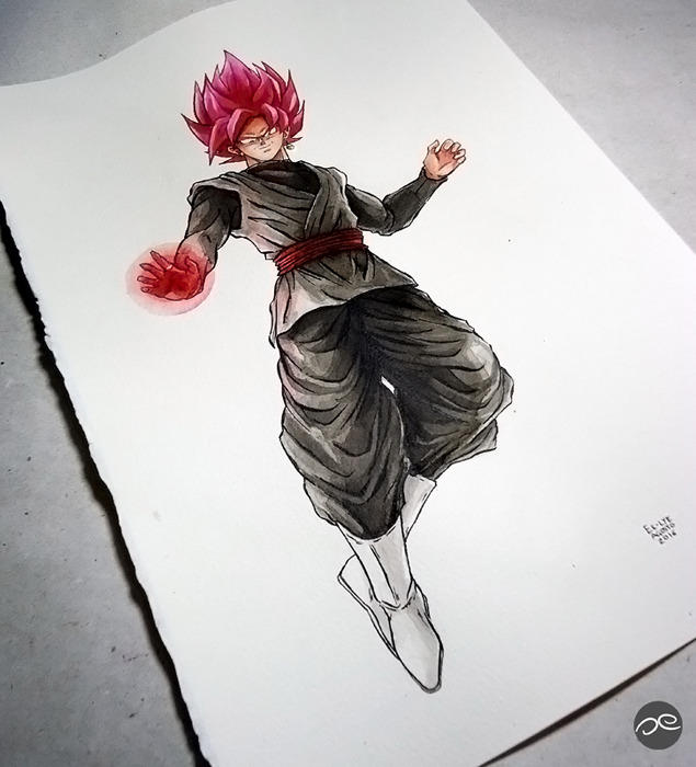 Vorlage: Goku Black SSR Dragon Ball Super by Fluorescentteddy on DeviantArt Foto zu Goku Black SSR Dragon Ball Super by Fluorescentteddy on DeviantArt