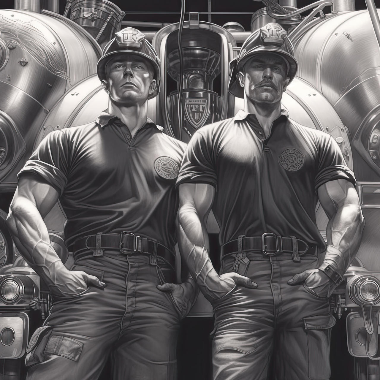 Firemen Three Off-Duty Firemen #3 by GymDreams on DeviantArt