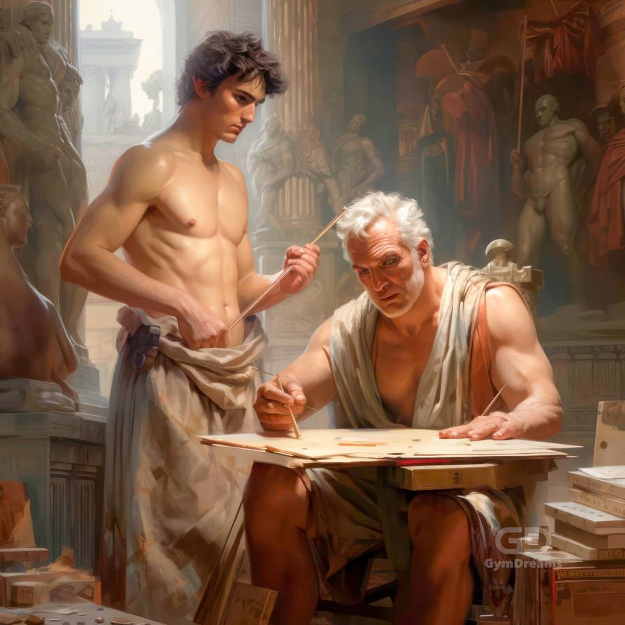 Master And Apprentice Old Master and Young Apprentice. Classical. by GymDreams on DeviantArt