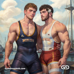 Wrestlers by the Docks. 3.2