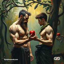 Apple, Snakes, Men. After Titian c.1550. 1