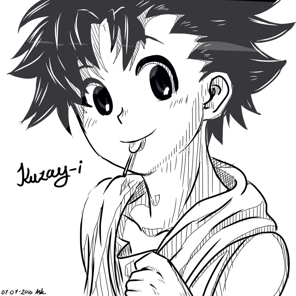 Gon w/ hair down