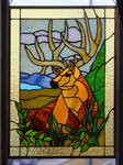 STAINED GLASS ELK by lenslady