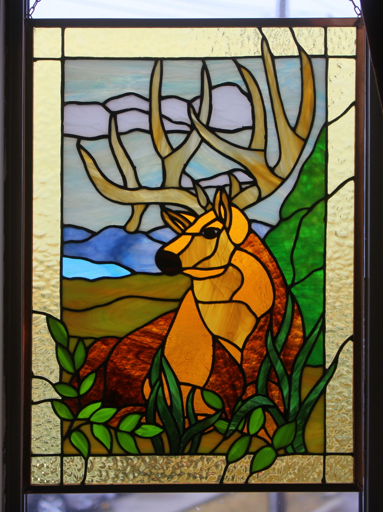 STAINED GLASS ELK