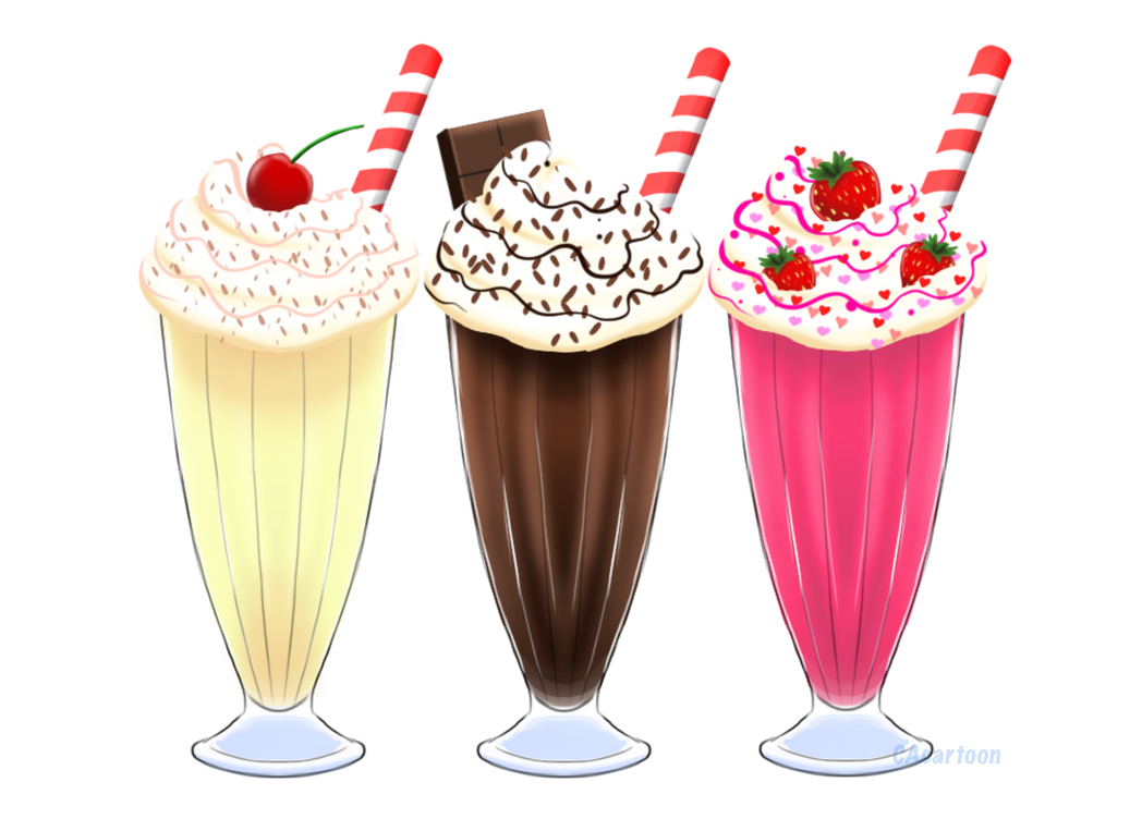 Food Requests: Milkshakes by CAcartoon on DeviantArt