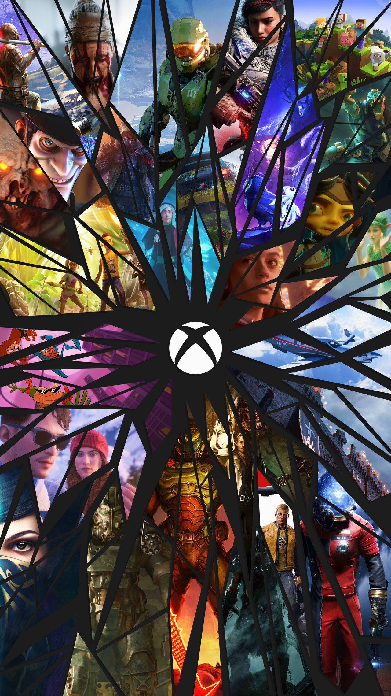 Wallpaper Xbox Game Studios noir Mobile 2160x3840 by Playbox36 on