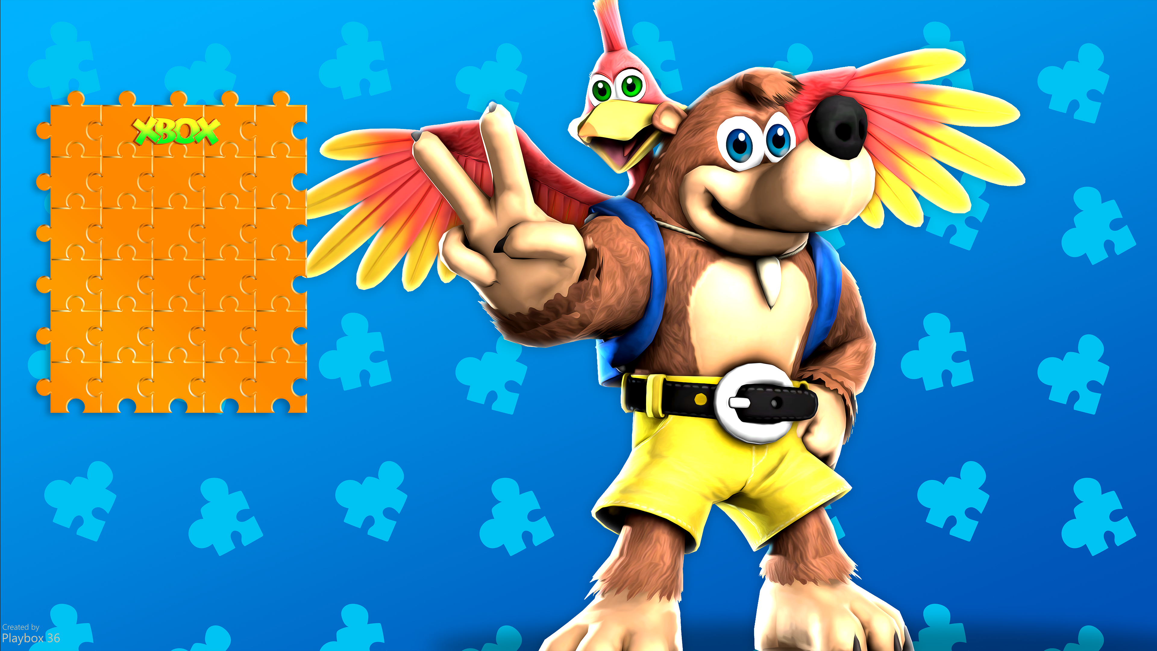 Banjo-Kazooie Xbox 360 cover by Shortshaker on DeviantArt