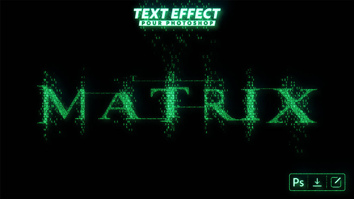 Matrix Code Custom Letters Matrix Code Nfi Text Effect by Playbox36 on DeviantArt