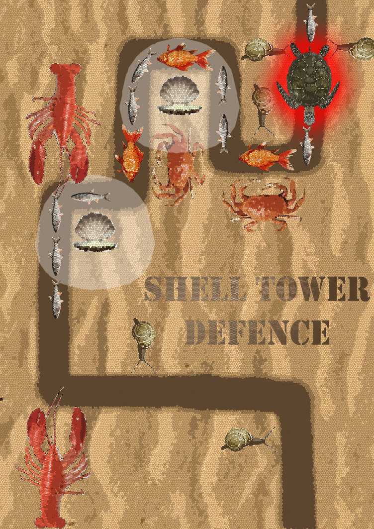Game concept: Shell Tower Defence by AshleyBlackwater on DeviantArt