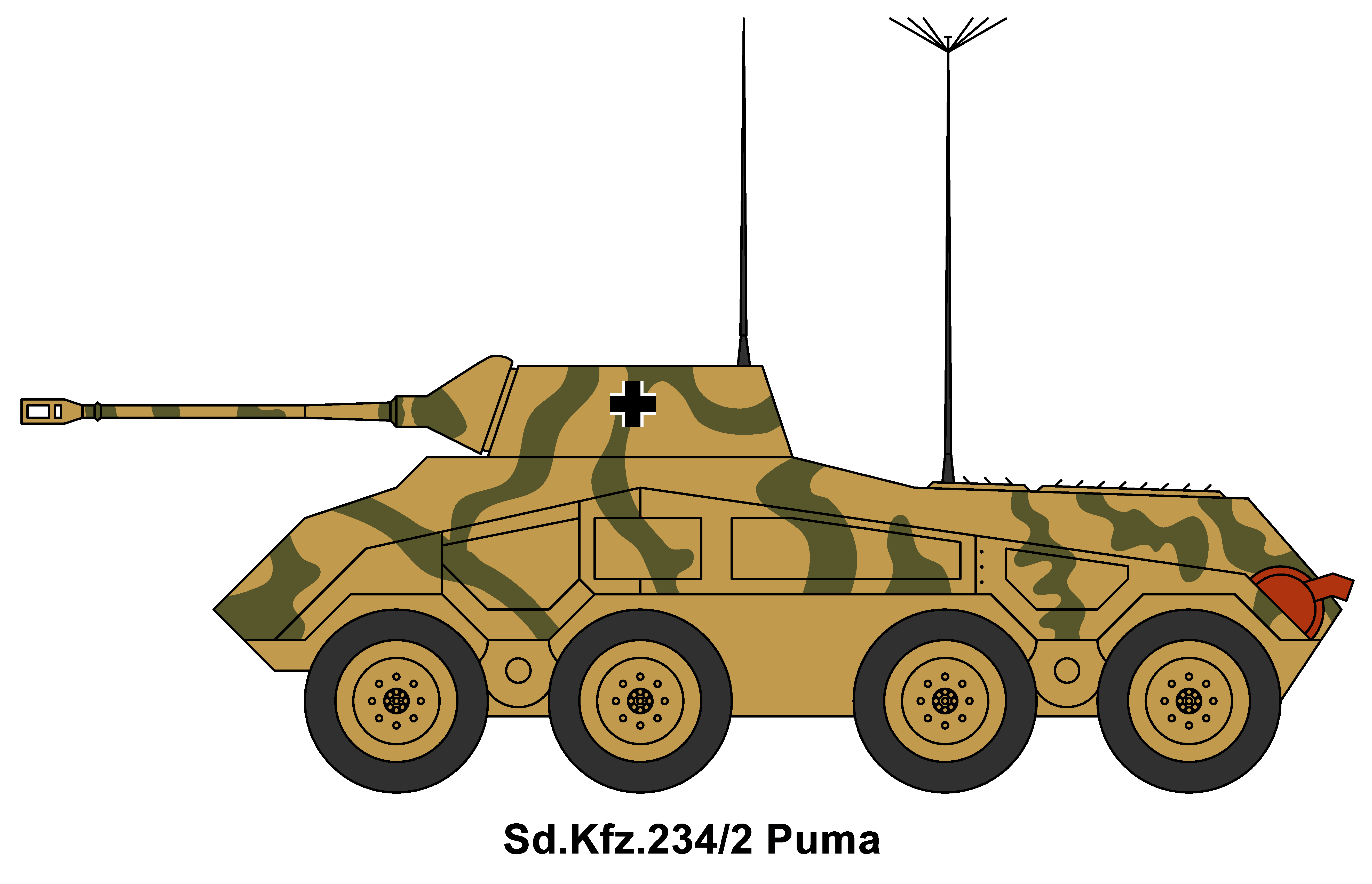 Sd.Kfz.234-2 Puma by AshleyBlackwater on DeviantArt