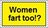 Women fart too