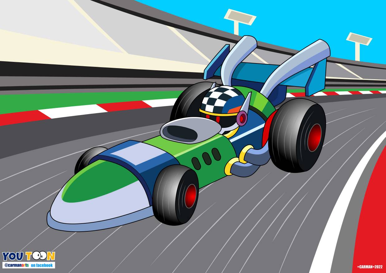 Turbo Man race car racing by kinglolo89 on DeviantArt