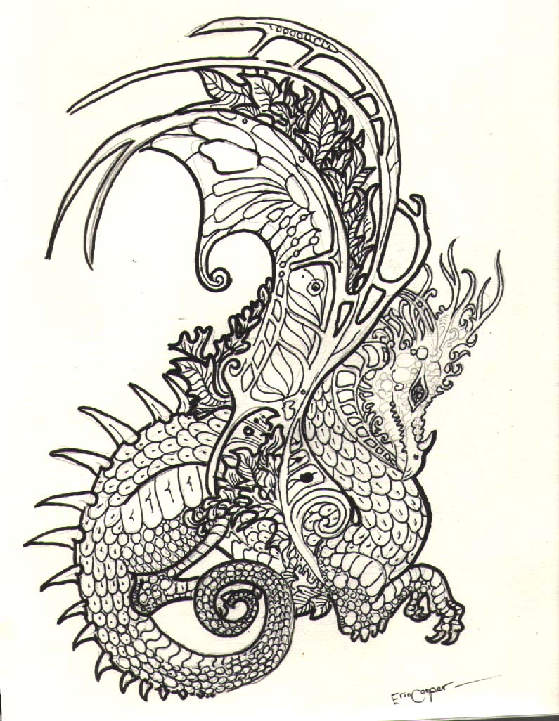 Art Nouveau-esq Dragon 2