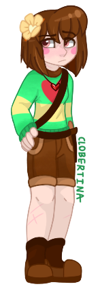 Undertale: Chara and Frisk Redesigns by Monkey-Overalls on DeviantArt