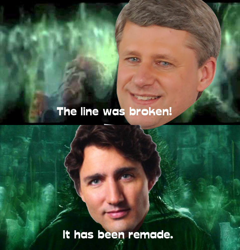 Justin Trudeau LOTR Meme