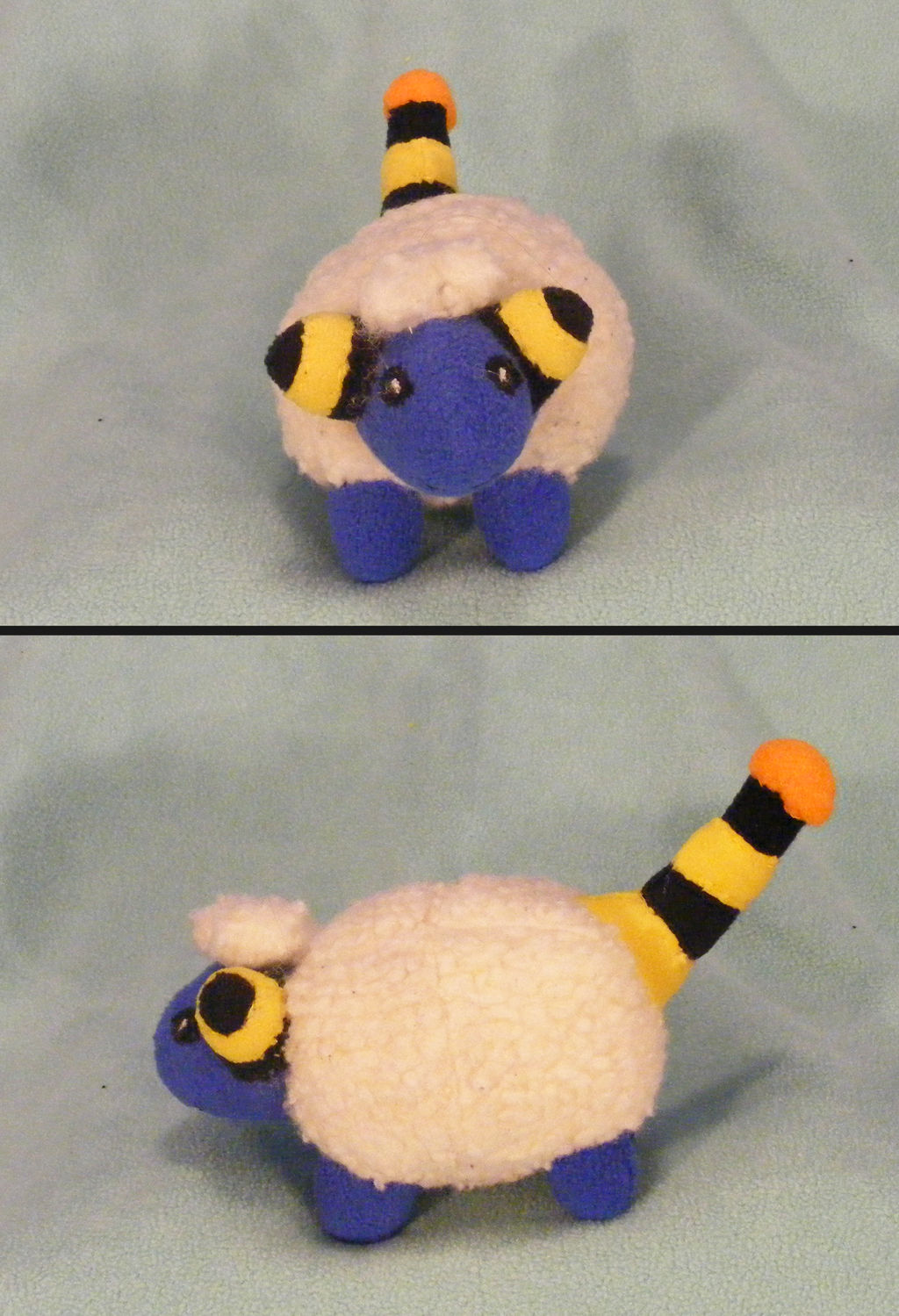 Mareep Plush (Front and Side) by Unownace on DeviantArt