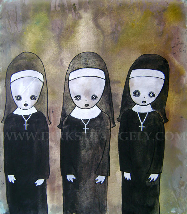 DIRK STRANGELY Three Nuns by dirkstrangely