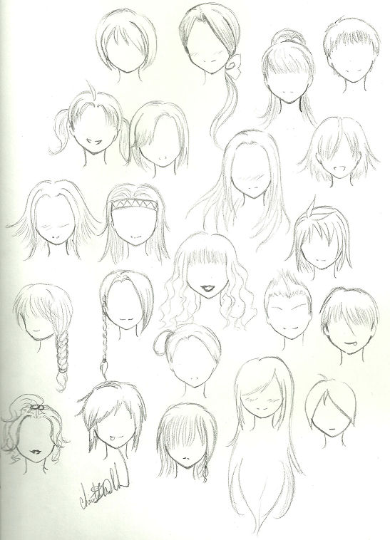 Anime Hair Ideas by Zephrine on DeviantArt