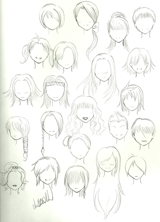 Anime Hairstyles by Jeriv on DeviantArt