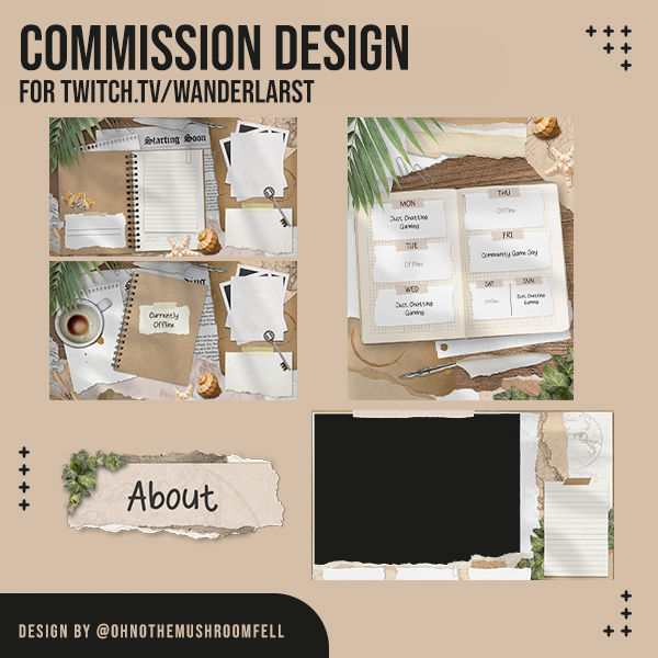 Weekly Commission Graphics Commission Work Stream Graphics by OhNoTheMushroomFell on DeviantArt