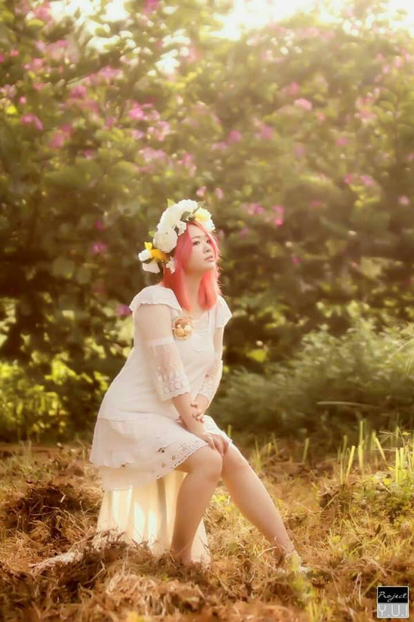 Sun, Flowers,  Girl II