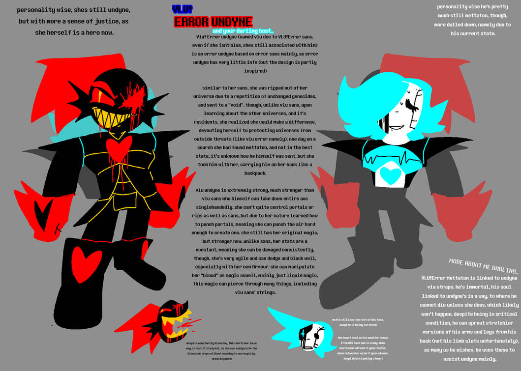 Vlu error Undyne and mettaton by SandwichSavior on DeviantArt