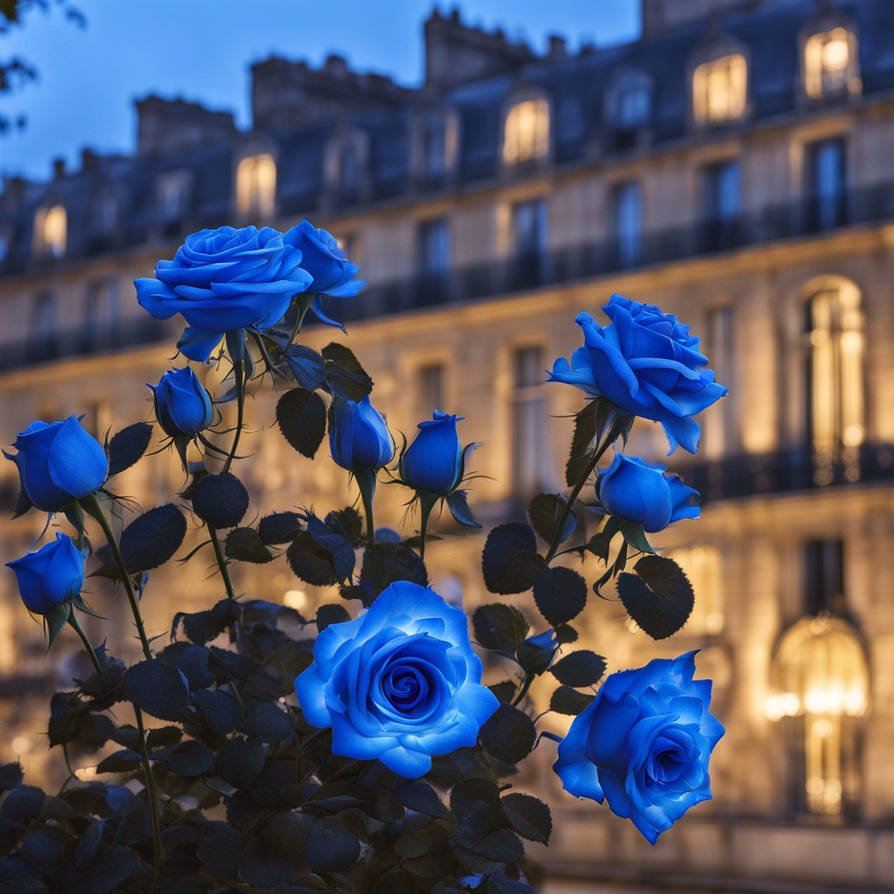 Vine Of Luminous Electric Blue Roses With Led Back by InfuseArtMan on ...