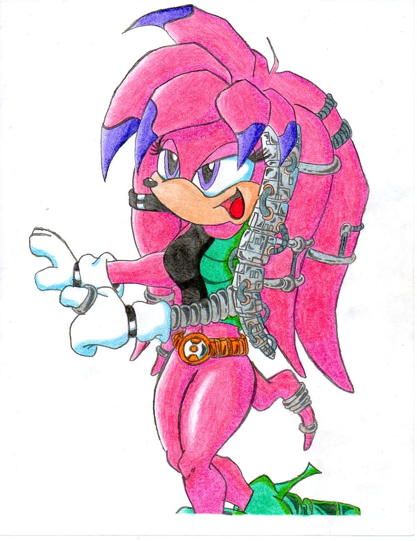 Julie-su the Echidna - A Vibrant Character by NextGrandcross